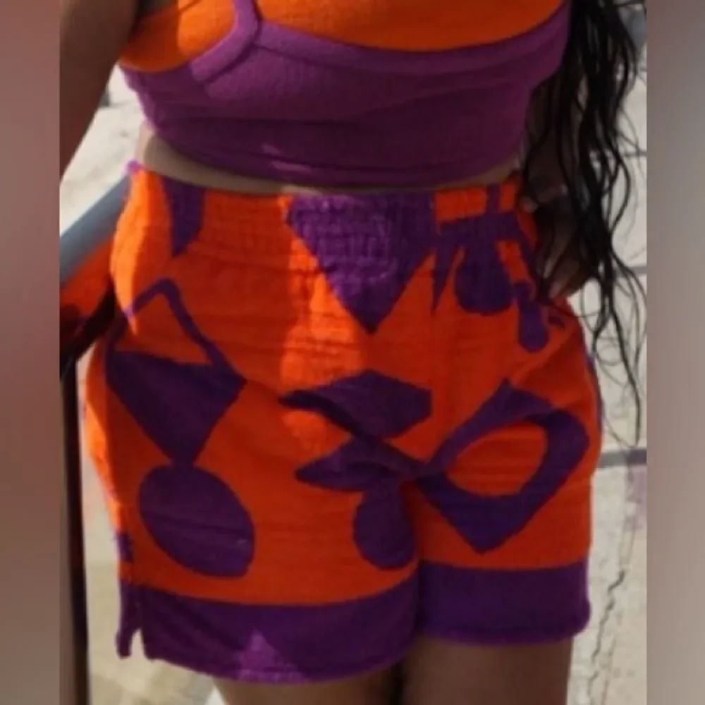 Rianna + Nina Mesogios Palmira Beach hot Short dress pants terry cloth designer - Picture 12 of 12